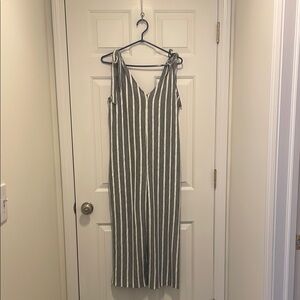 Striped Sleeveless Jumpsuit